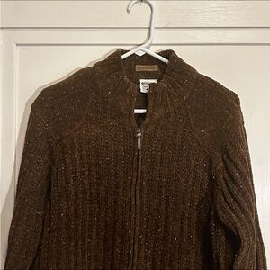 Columbia Women’s Knit Cardigan Sweater Zip Up River Run Outdoor size XL